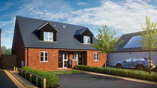 Maple three bedroom semi-detached chalet bungalow